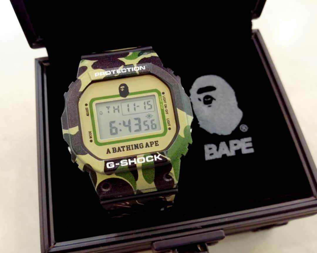 bape g shock camo