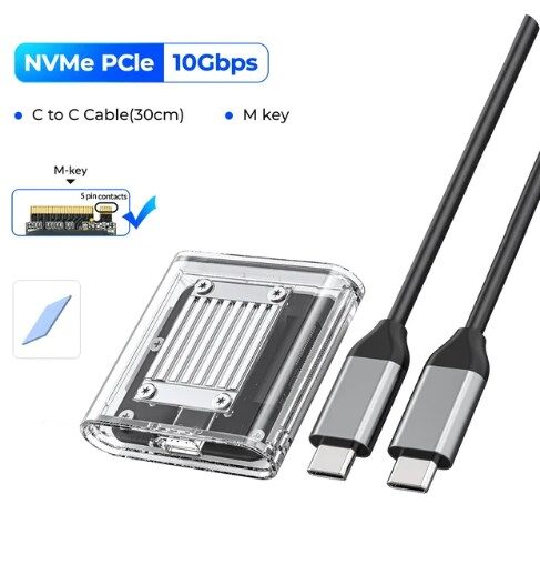 OICO M.2 Nvme 2230 SSD Bao Vây loại USB C Nhiếp Ảnh Ngoài Trời Không Thấm Nước Sốc USB C 3.2 Gen 2 L