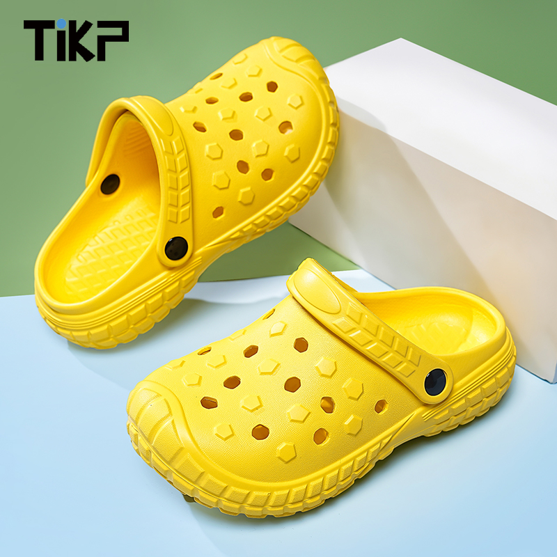 TIKP Children's sandals and slippers, girls' perforated shoes, summer soft soles, non slip girls' beach shoes - ยี่ห้อ TIKP ราคา 170 บาท*ส่งฟรี
