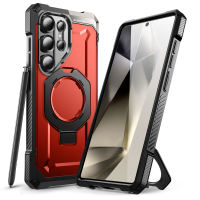 เคส SUPCASE สำหรับ Samsung Galaxy S25 Ultra พร้อมขาตั้ง ลายยูนิคอร์นและแมลงเต่าทอง ใช้งานร่วมกับปากกา S Pen ได้ รองรับ MagSafe ป้องกันระดับมาตรฐานทางการทหาร เคสโทรศัพท์แม่เหล็กสำหรับ S25 Ultra ขนาด 6.9 นิ้ว