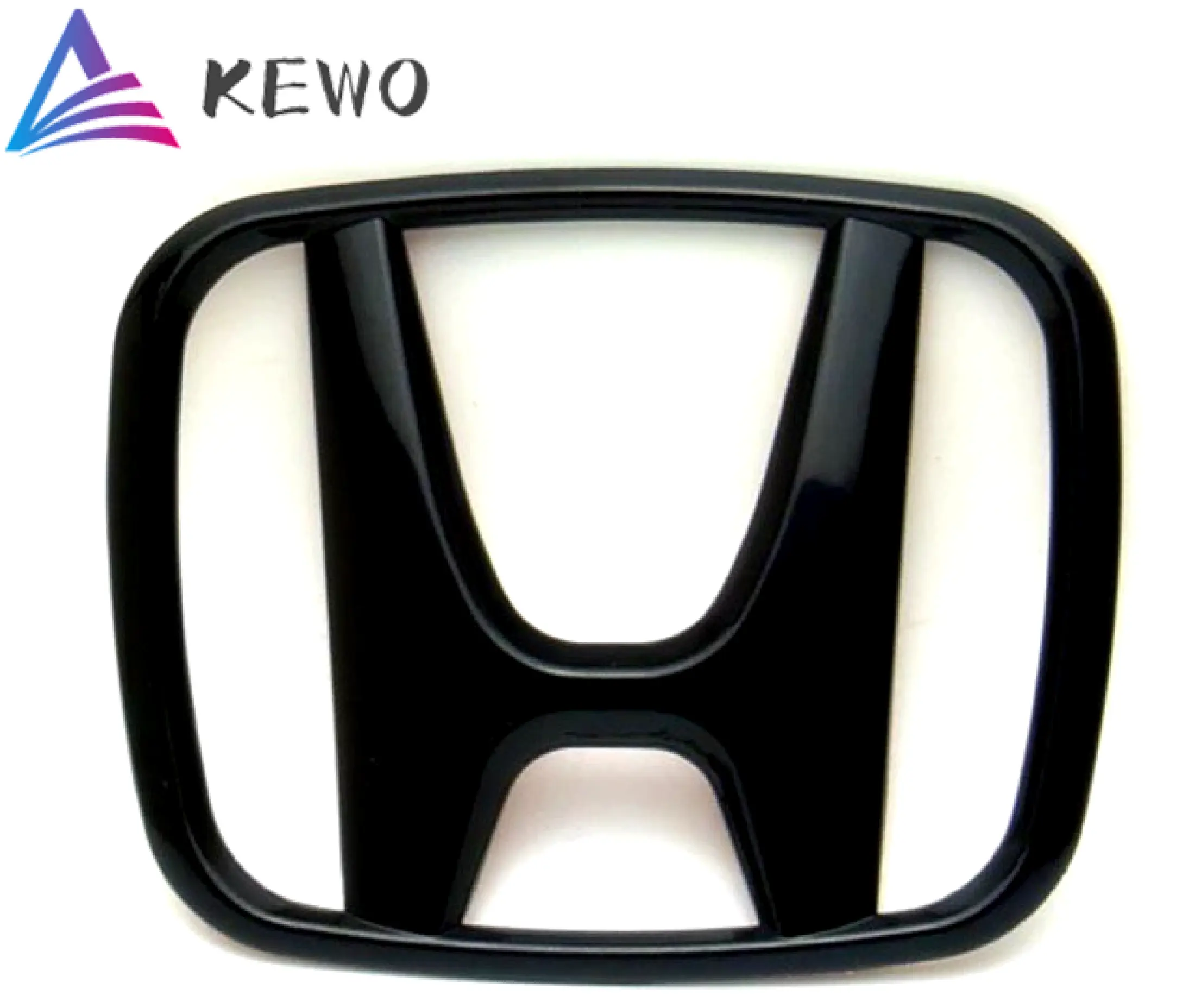 Honda Car Emblem Logo Bright Black Civic Fd 2006 2008 Front Rear Lazada Singapore