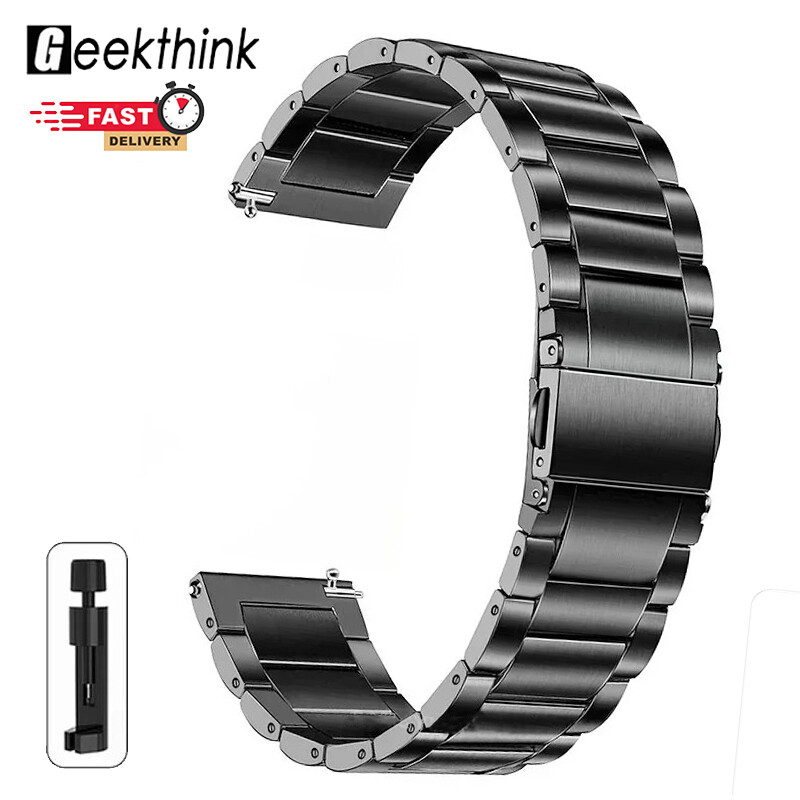 GEEKTHINK Luxury 18mm 20mm 22mm Titanium Alloy Strap Universal+tool For Huawei GT 5/4/3 Metal band For Samsung Galaxy watch 7/6/5/4 for Redmi Watch 5 Active/Lite ราคา 396 บาท*ส่งฟรี