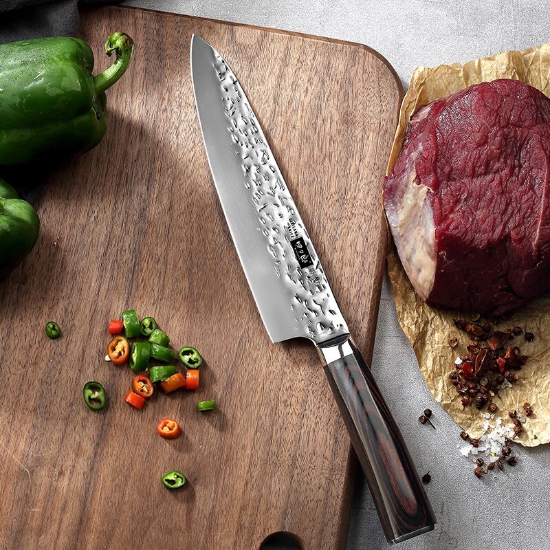 Gambar Four evening lang western special chef knife home kitchen knife western style kitchen chef knife super fast carving knife sharp