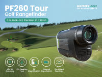 MILESEEY PF260 Tour Máy đo khoảng cách chơi golf có độ dốc 1100 yd Máy đo khoảng cách laser có thể sạc lại Golf Độ chính xác ±0.4 yd Khóa cờ Độ rung Phụ kiện chơi golf