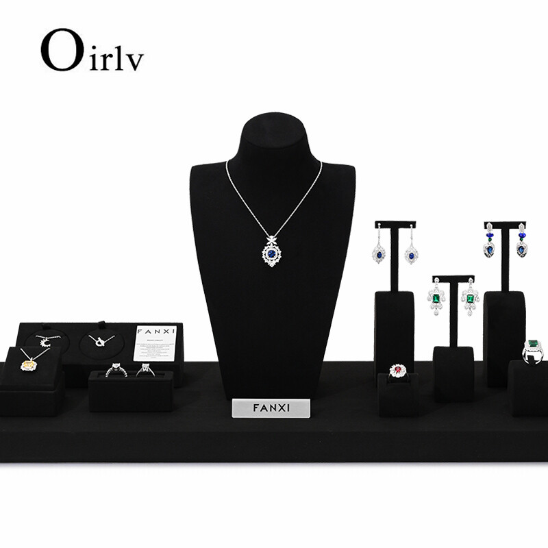 Oirlv Necklace Mannequin Stand Pendant Storage Holder Jewelry Organizer Tray Whole Set Photo Shoot Prop TT195 TT196 TT197 ราคา 839 บาท*ส่งฟรี