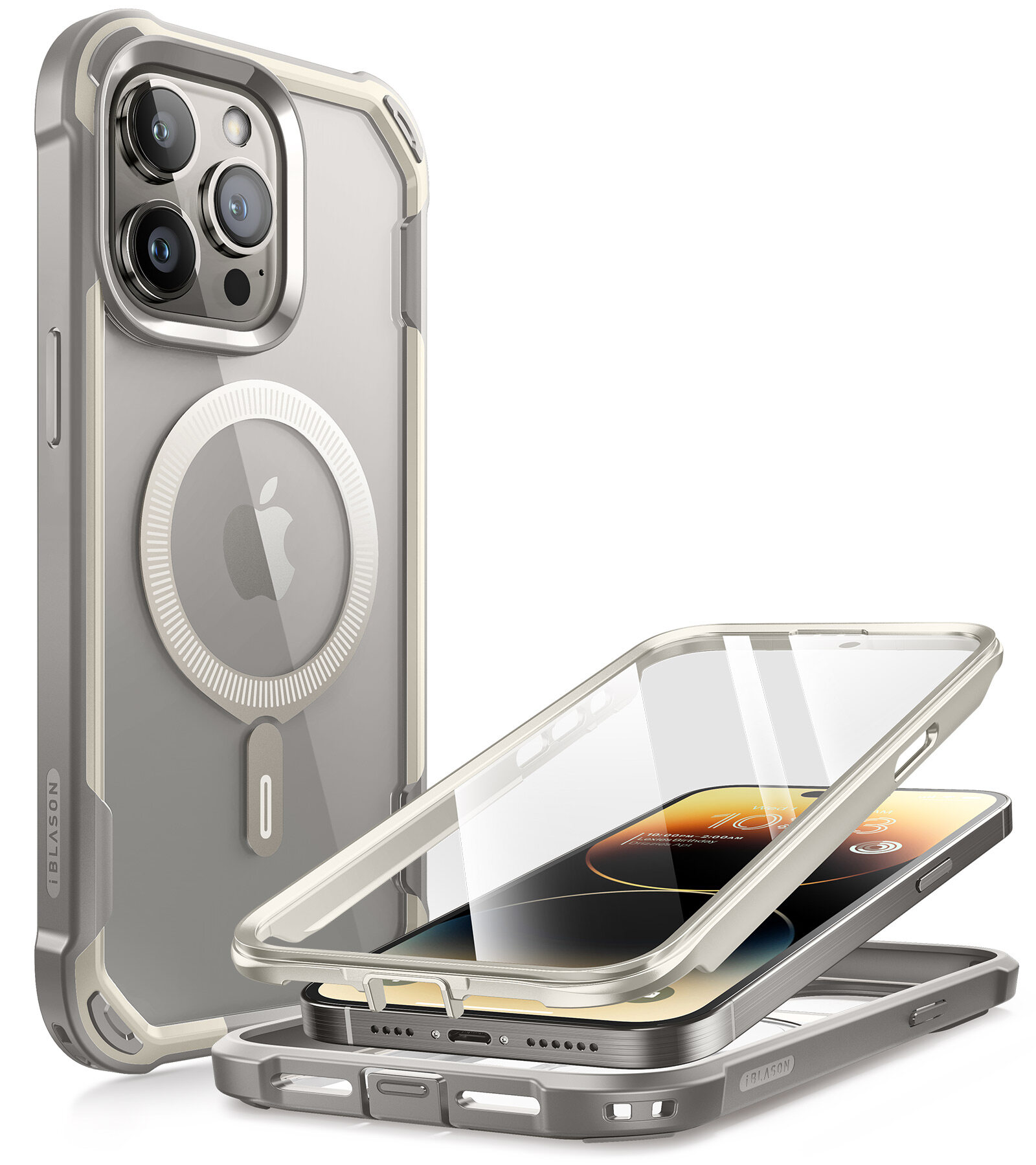 I-blason Ares Mag cho Iphone 15 Pro trường hợp hai lớp gồ ghề Ốp trong suốt Trường hợp với được xây dựng trong miếng bảo vệ màn hình