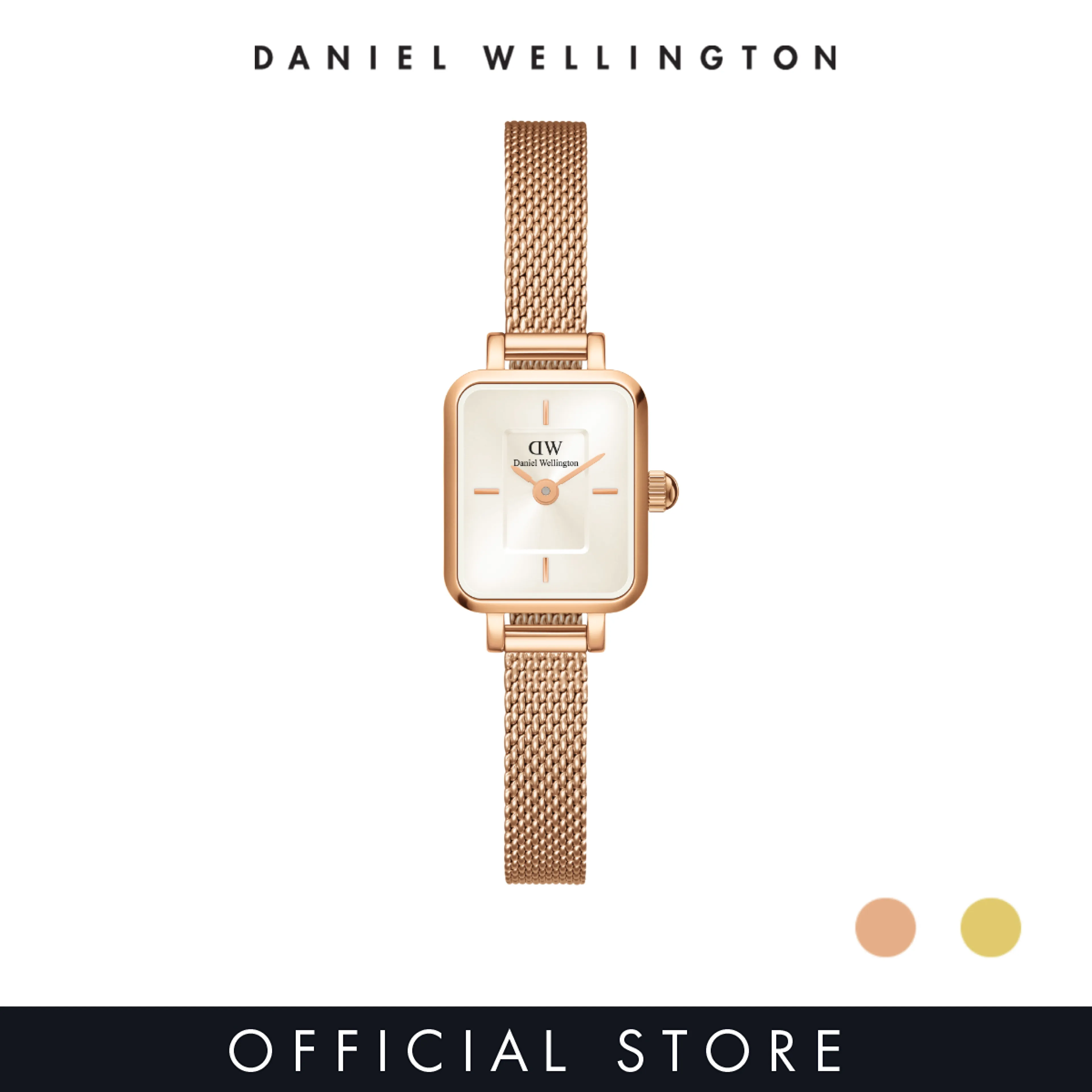 Daniel Wellington Quadro Mini Rose Gold 15.4x18.2mm Women's Watch