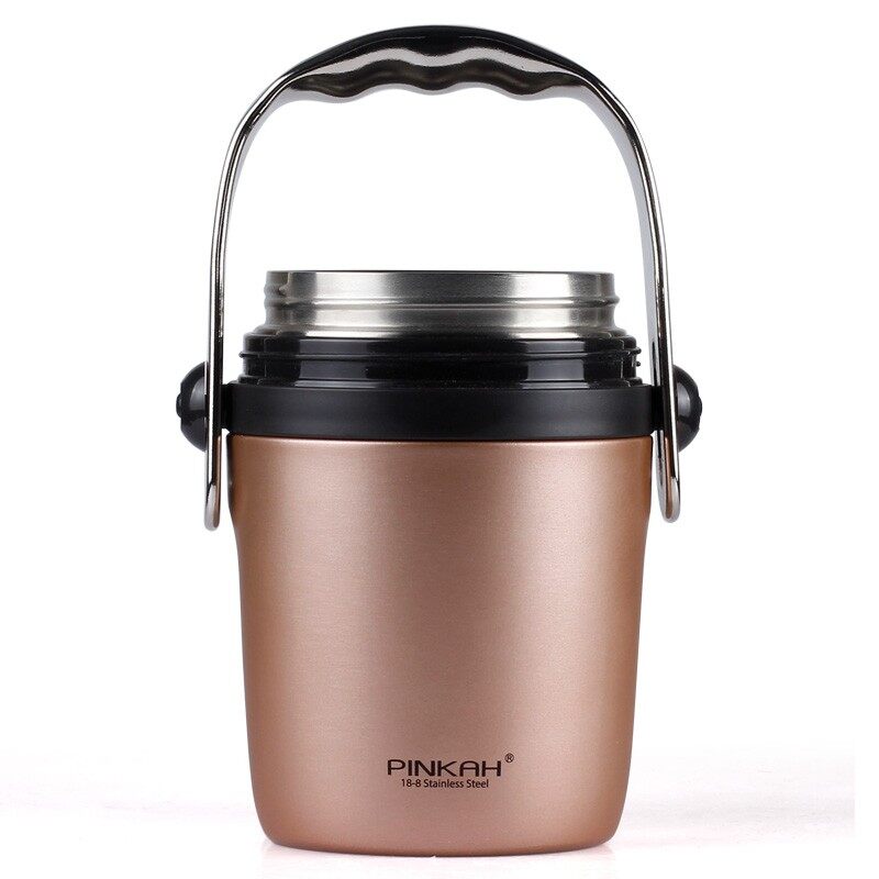 Gambar Multifunction 304 Stainless Steel Double Layer Heat Preservation Portable Pot 0.95L 1.6L