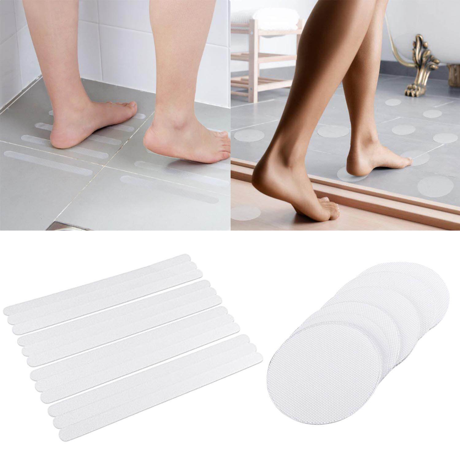 Elek 12pcs Anti Slip Bathtub Shower Mat Grip Strips Stickers