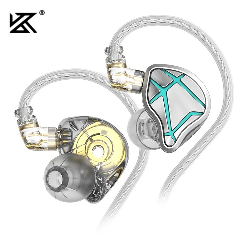 Kz esx tai nghe nhét tai âm trầm hifi động 12mm tai nghe thể thao khử tiếng ồn phiên bản đặc biệt có dây iems eda edx eds
