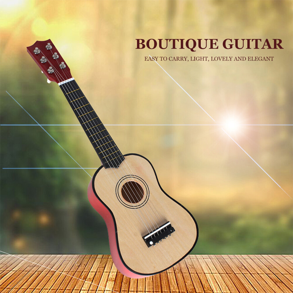 Music Lovers Colcolo Mini Wooden 23/'/' 6 Strings Acoustic Guitar Perfect Gift for Beginner Children