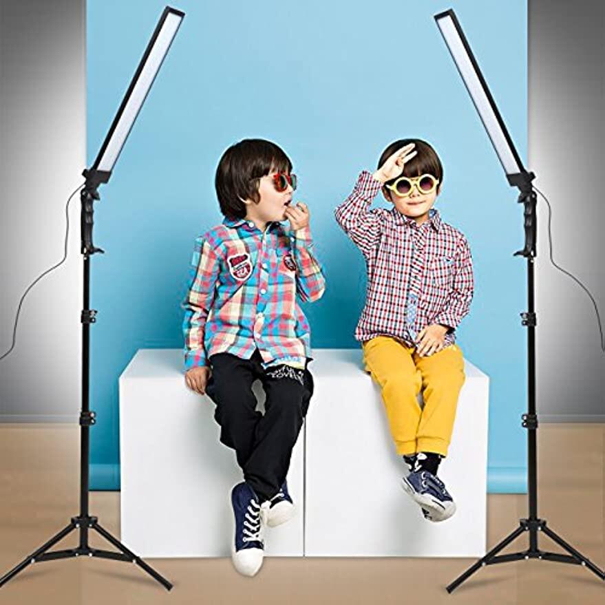 Tenwish 120 đèn LED nhiếp ảnh Studio bộ đèn Led chiếu sáng đèn có thể điều chỉnh với chân đèn Tripod nhiếp ảnh chụp ảnh video đèn chiếu sáng phụ