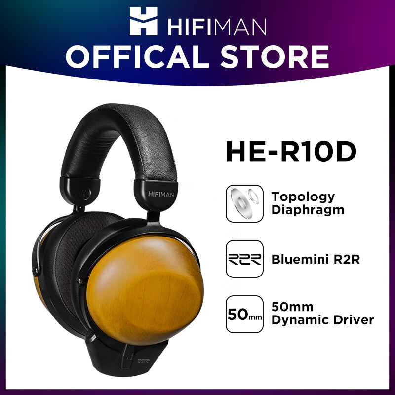 HIFIMAN HE-R10D Dynamic Topology Driver Close-Back Over-Ear Headphones with Bluemini R2R for Home, Studio and Recording, Easily Switch Between Wired and Wireless, Bluetooth Headphones ราคา 21,218 บาท*ส่งฟรี