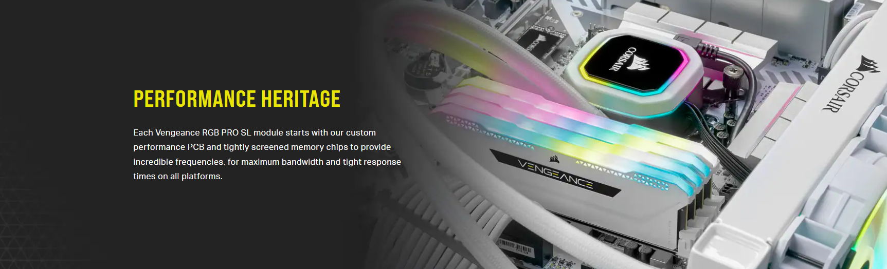 CORSAIR Vengeance RGB PRO SL 32GB(2x16GB Kits) 3600MHz DDR4 LongDimm CL  18-22-22-42 PC Ram - White - Lifetime Warranty - CMH32GX4M2D3600C18W |  Lazada