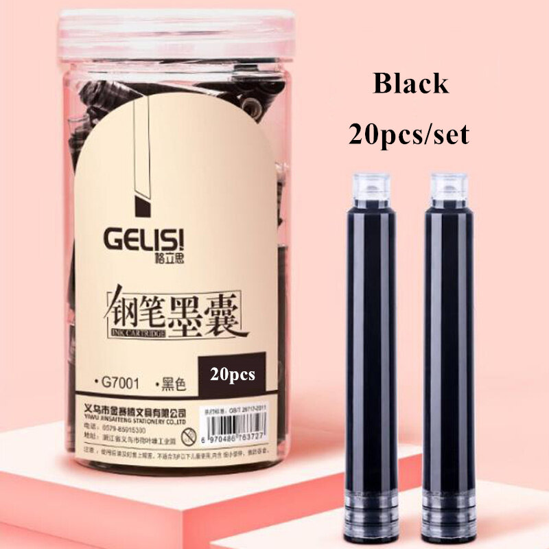 ปากกาหมึกซึม EF 0.38 มม. พร้อมคอนเวอร์เตอร์+หลอดหมึก 2 สี เขียนลื่น หรูหรา สำหรับนักเรียน ออฟฟิศ ของขวัญ