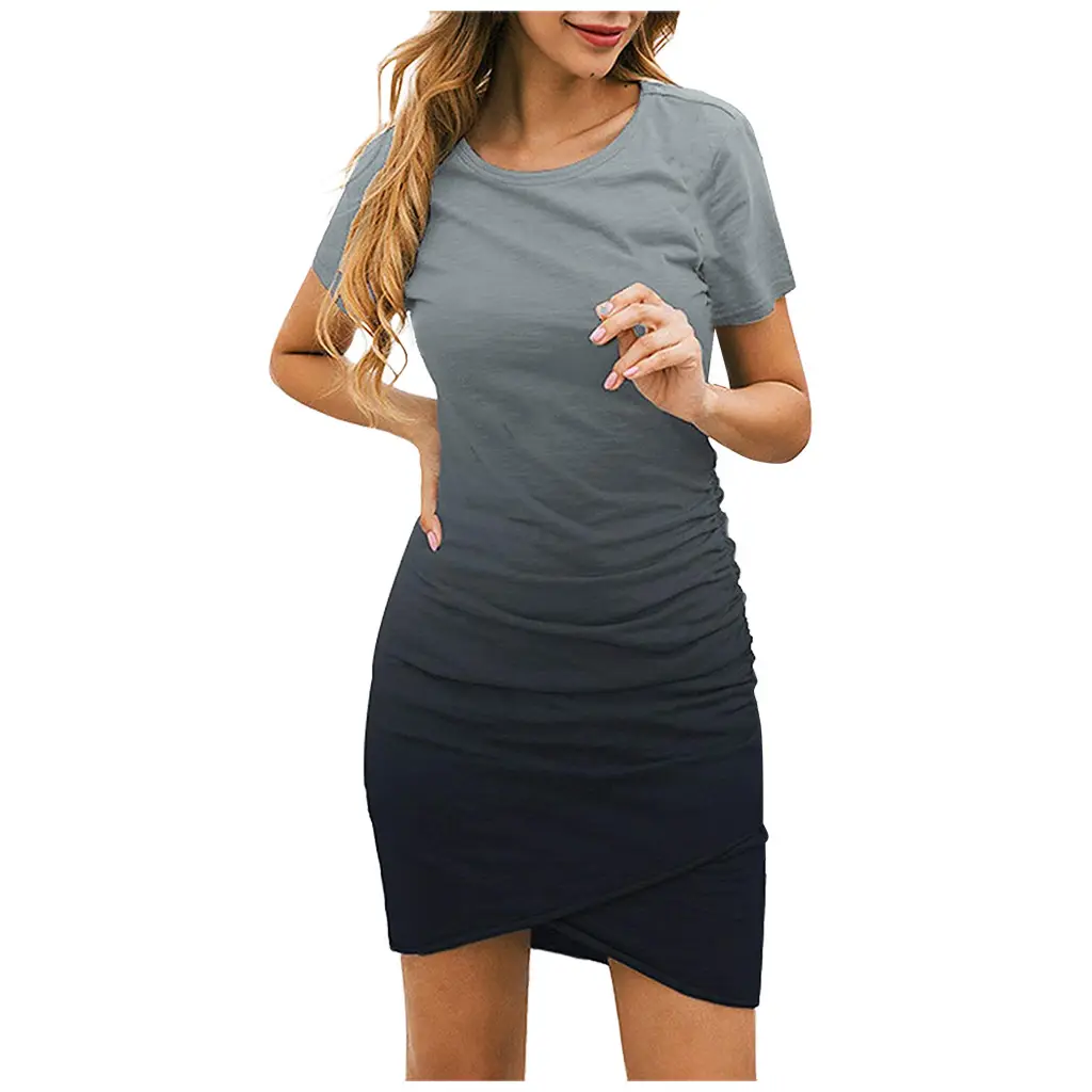 plus size tie dye dress with sleeves