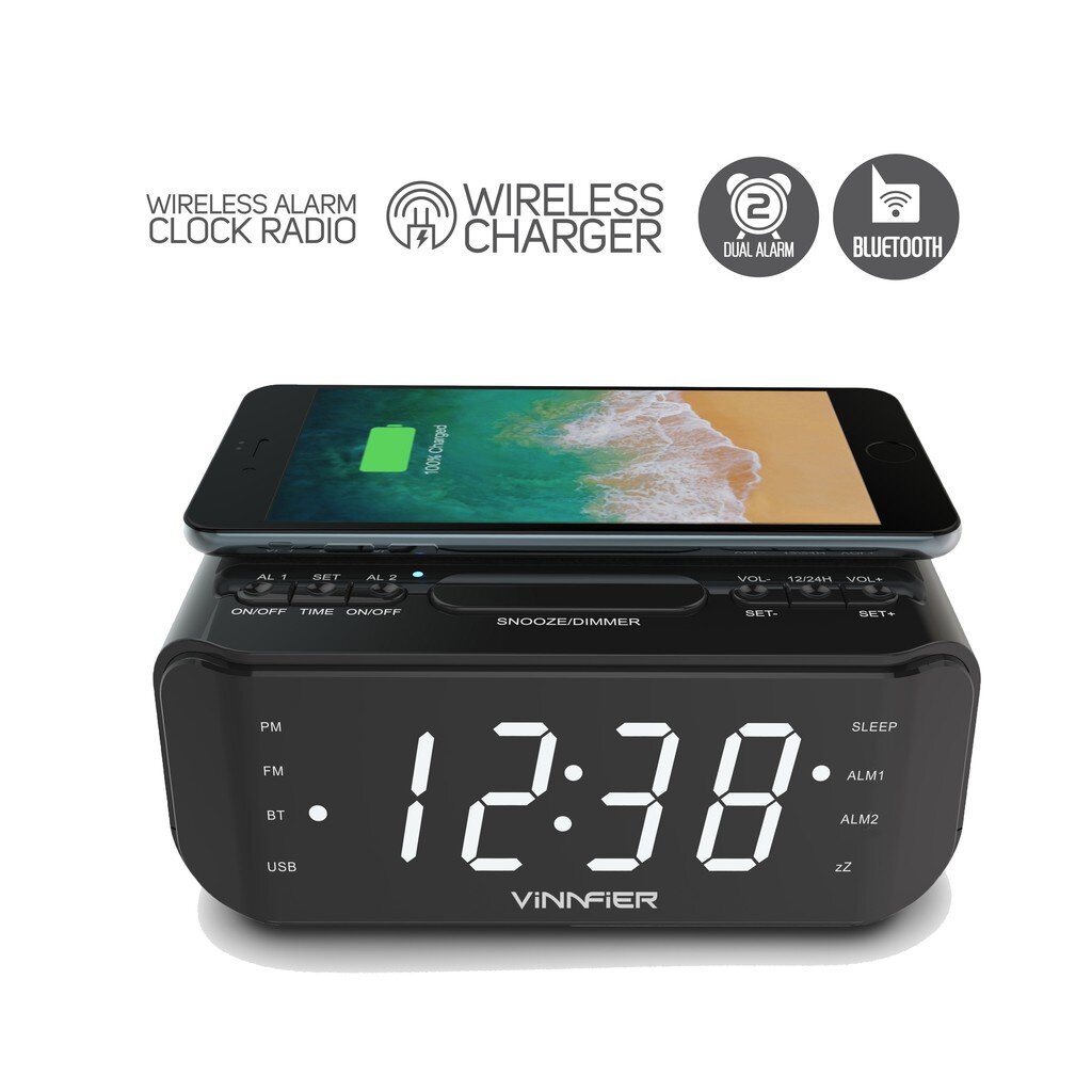 Vinnfier Neo Air 2 Multimedia Bluetooth Alarm Clock Speaker With