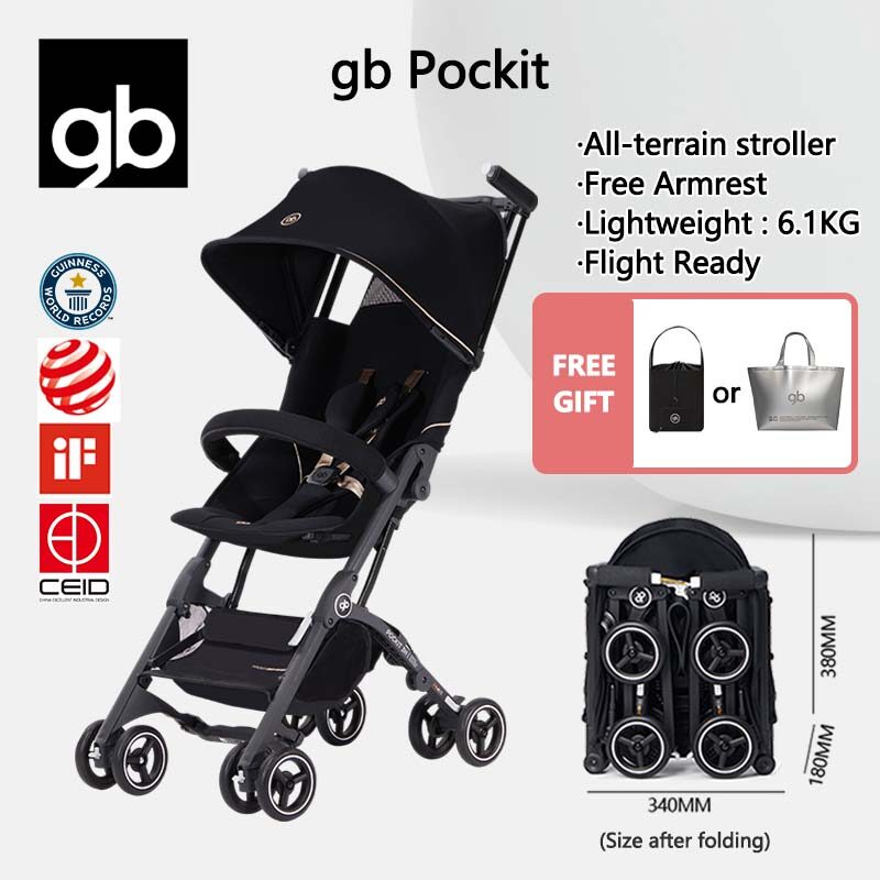 Gb Qbit Stroller: Compact Travel, Easy Fold, Lightweight, Carry-On