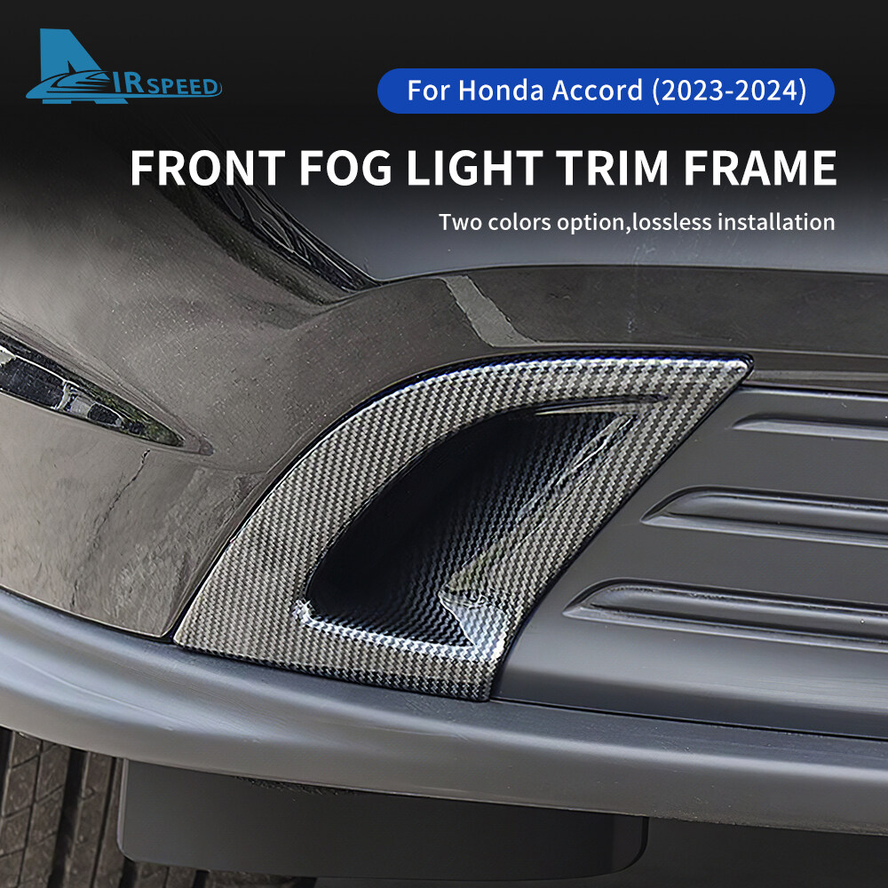 Airspeed Front Fog Light Trim Frame For Honda Accord 23-24 Rear Fog Light Cover Frame 2Pcs Foglight Bezel Decoration Frame Automotive Exterior Accessories ราคา 416 บาท*ส่งฟรี