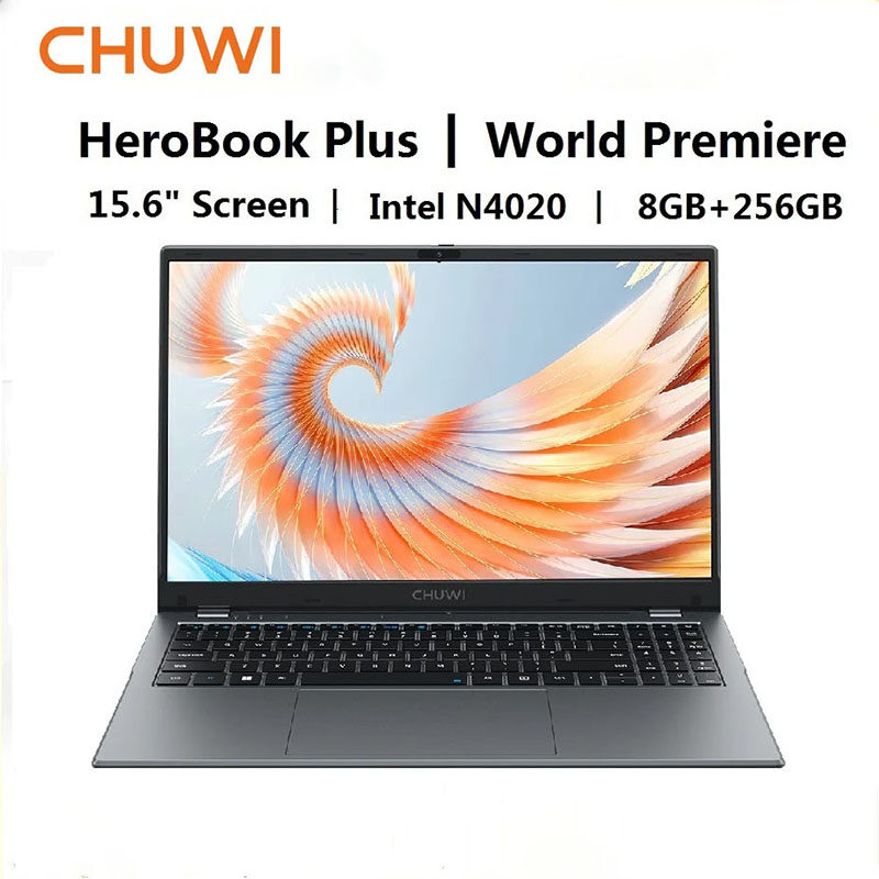 CHUWI HeroBook Plus Laptop 15.6" FHD Screen PC Intel Celeron N4020 UHD Graphics 8GB RAM 256GB SSD Windows 11 1920*1080P Notebook Computer ราคา 8,399 บาท*ส่งฟรี