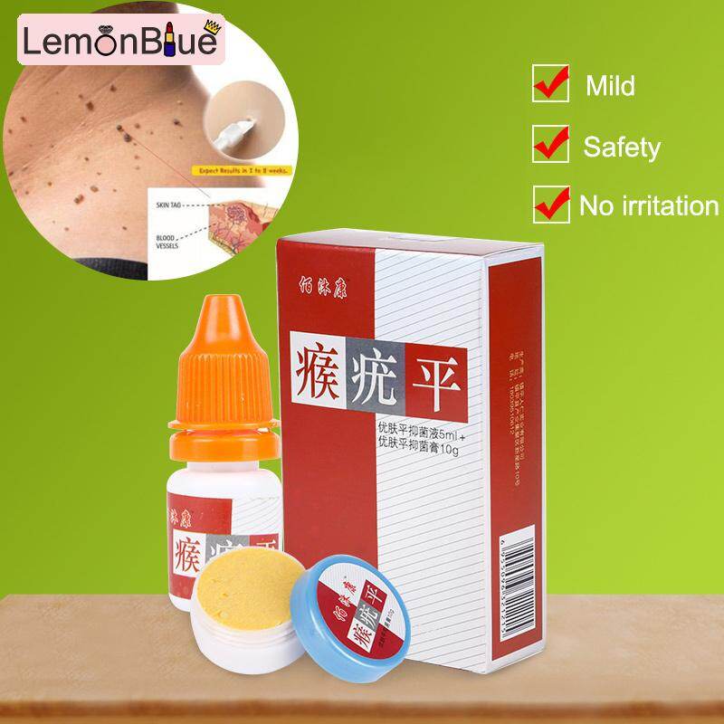 Gambar LemonBlue All Natural Skin Tag Warts Removal Liquid Cream 12 Cotton Swab Suit Foot Corn Removal Skin Care