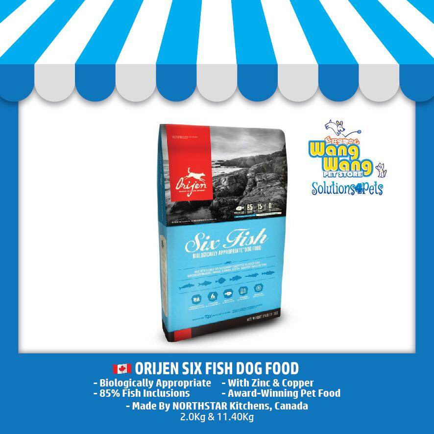 orijen six fish dog food 11.4 kg