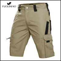 FUGUINIAO Camouflage Cargo Shorts Mens Summer Quick Drying Multiple Pockets Military Pants Outdoor Hiking Fishing Male Jogger