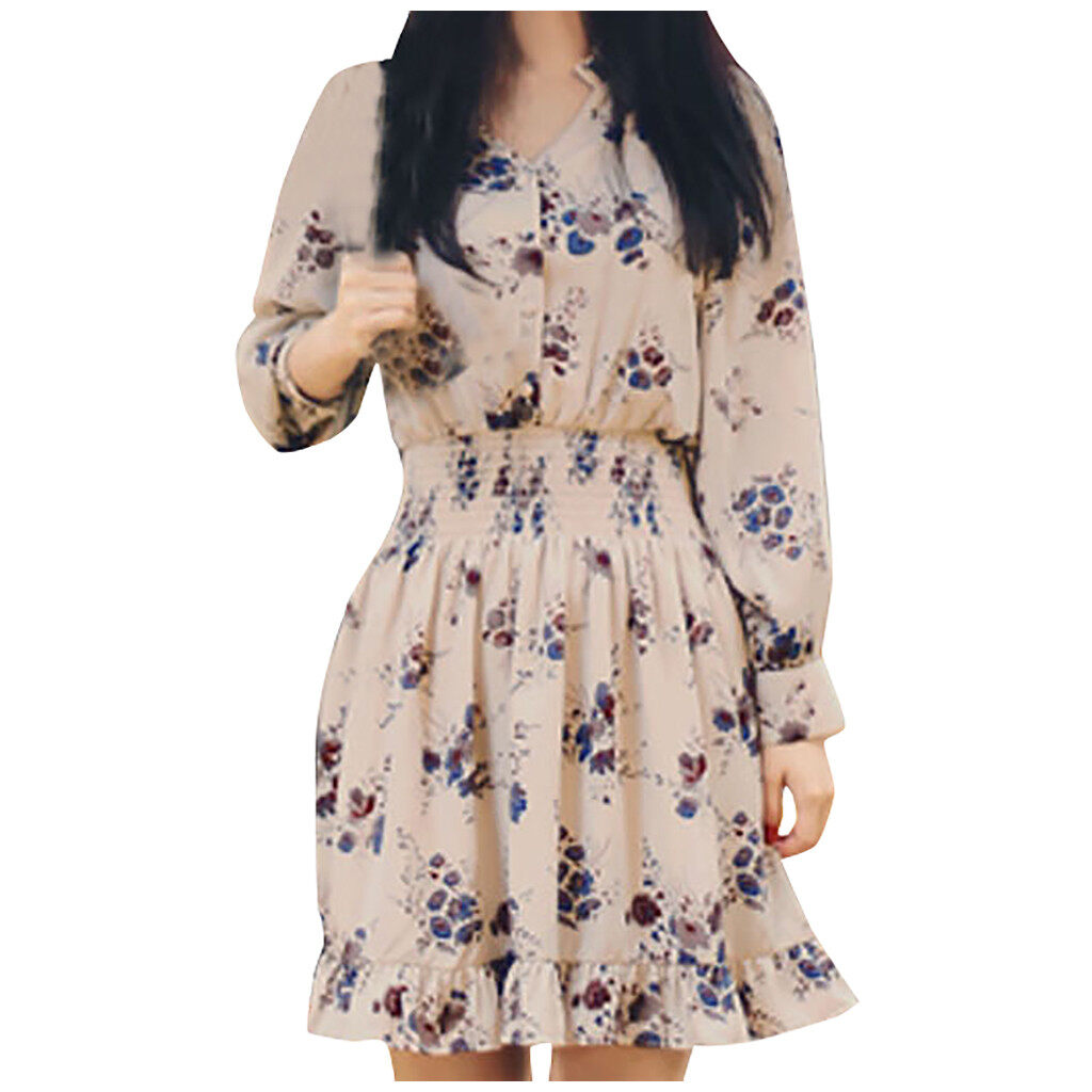 long sleeve floral dresses