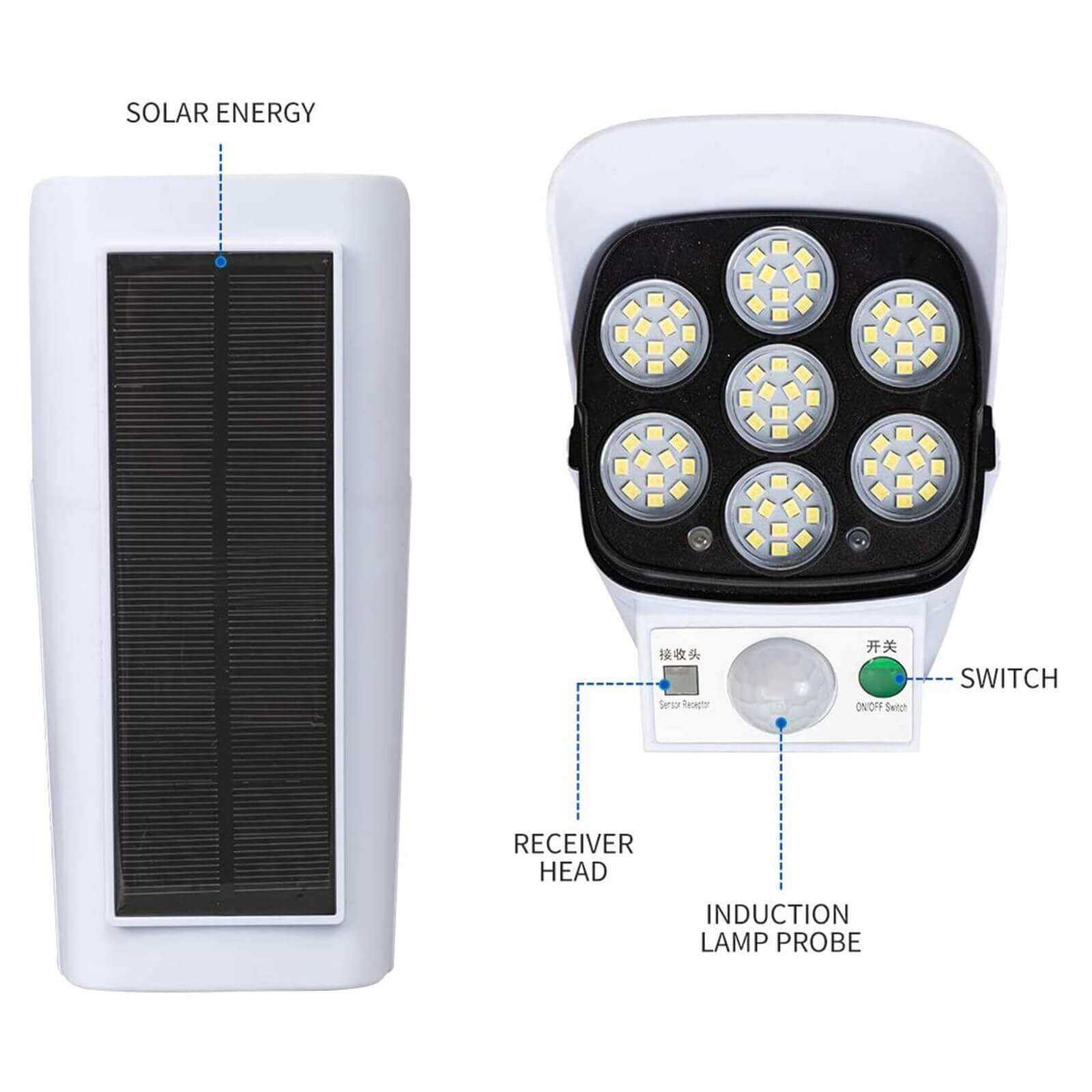 solar security light with on off switch