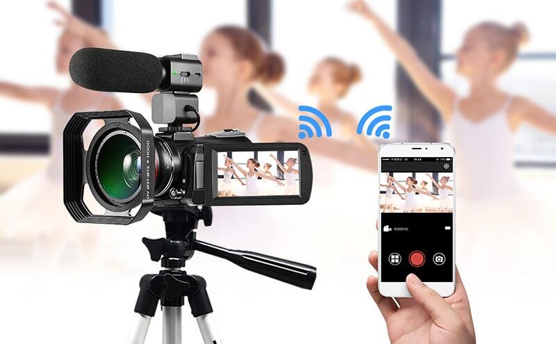 เกี่ยวกับ 4K กล้องวีดีโอ ORDRO AC5 UHD เครื่องบันทึกวีดีโอพร้อม12x Optical Zoom 3.1 "IPS HD 1080P 60FPS ดิจิตอล WiFi Vlog กล้องวิดีโอ