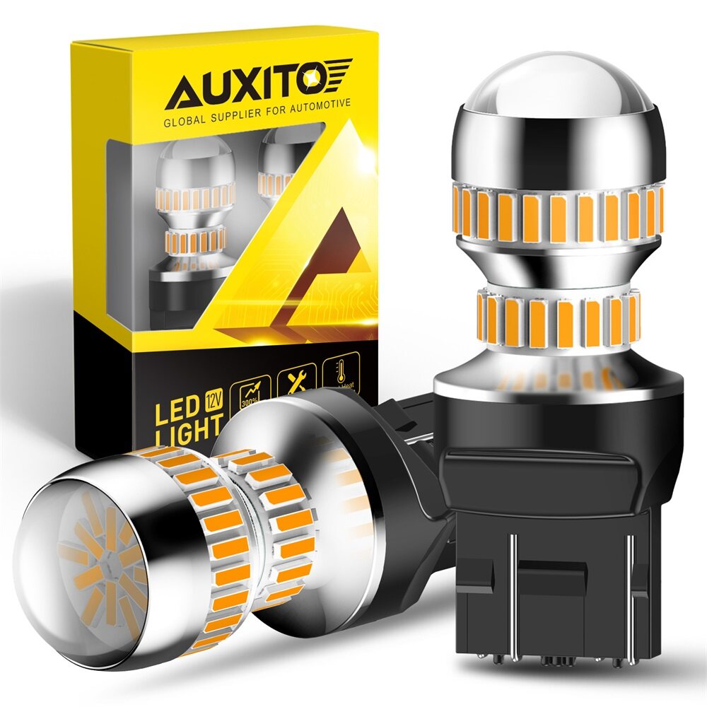 Auxito 2 cái T20 7443 bóng đèn Led T20 7441 7444 bóng đèn LED cho đèn lùi xe dự phòng phanh đuôi đèn