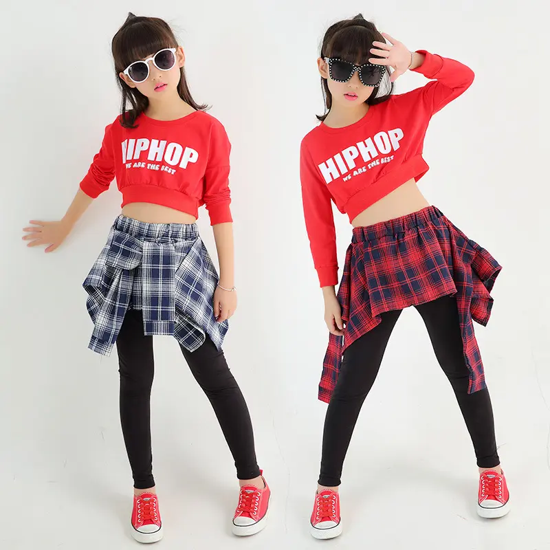 girls red plaid leggings
