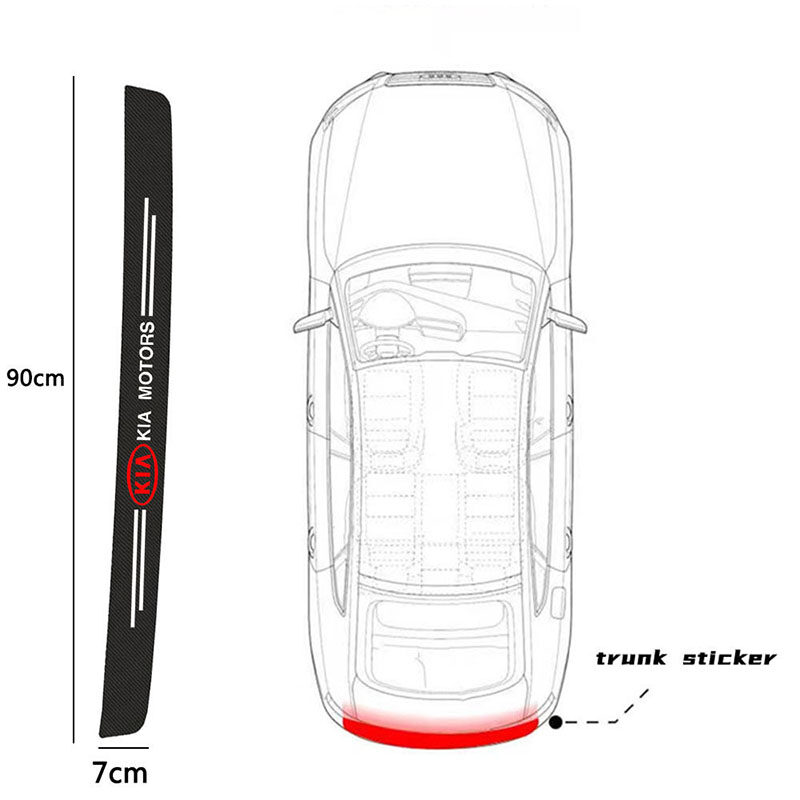 Ngưỡng Cửa Xe Hơi dải chống Ốp Bệ bước chân thích hợp cho KIA K2 K3 K5 Rio Linh Hồn Carens Optima Fo