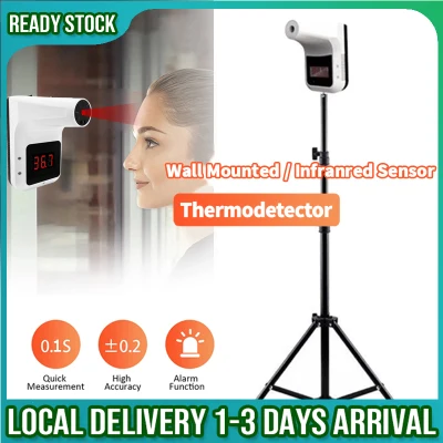 K3 THERMOMETER Non Contact Digital Termometer Infrared Forehead Body Infrared With Tripod Stand Wall Mount Forehead Thermometer Body Temperature Thermal Scanner (1)