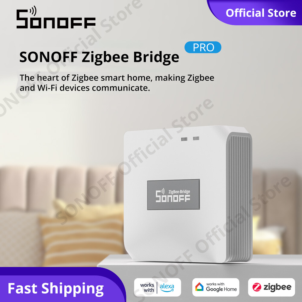SONOFF Zigbee Bridge Pro Cổng thông minh Zigbee 3.0 Hub cho cảm biến Zigbee Công tắc Zigbee 128 thiết bị phụ, Thiết bị Zigbee điều khiển ứng dụng eWeLink, Cổng bảo mật nhà thông minh (ZBBridge-P)