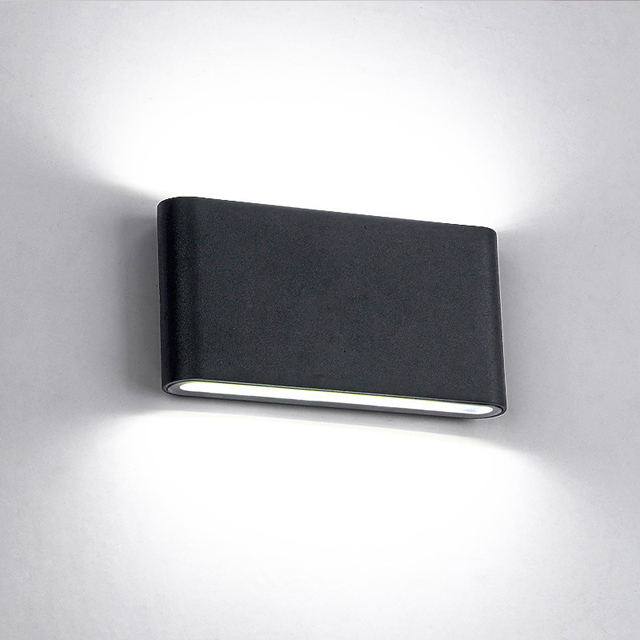 Nordic Wall Light Aluminum Modern Style Indoor Wall Lamp IP65 Waterproof Up Down Corridor Lights for Home Stairs Bedroom Bedside Bathroom Lighting Hard Wired