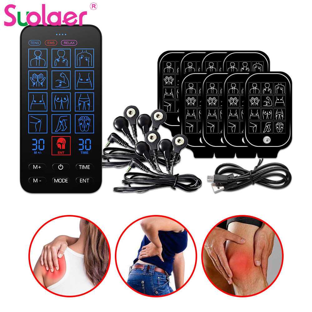 Suolaer EMS hàng chục Ent đơn vị xung cơ thể massage trung bình tần số thấp Massager vật lý trị liệu thiết bị viêm mũi Viêm xoang chữa trị mũi Laser