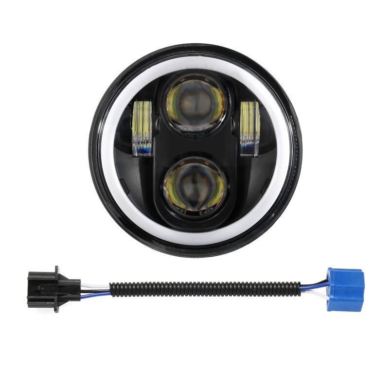Đèn pha xe máy 5.75 ", đèn chiếu led pha xe máy 6000k cho dyna sportster xl1200 xl883