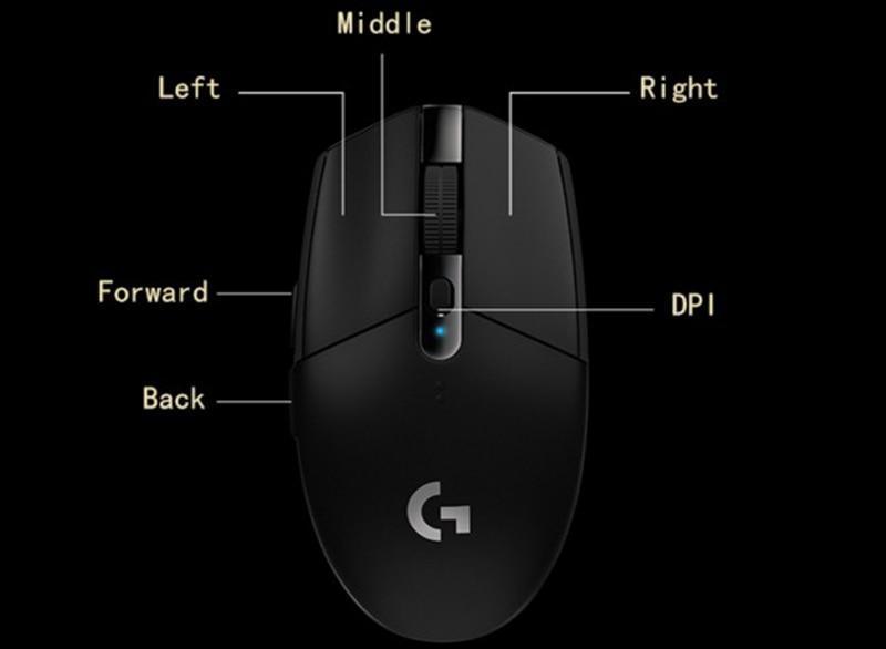 Logitech G304 Lightspeed Wireless 2000DPI Gaming Mouse (Black) 16 g304 11