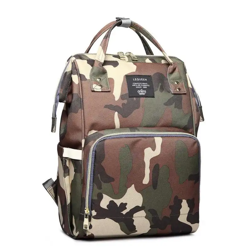camo nappy bag