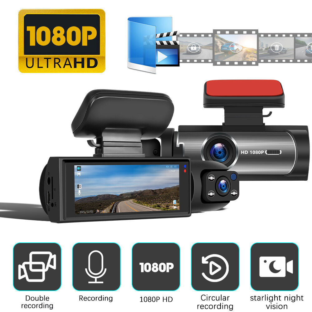 3.16 inch Dash Cam trong camera DVR ô tô đầu ghi video chiếu hậu ống kính