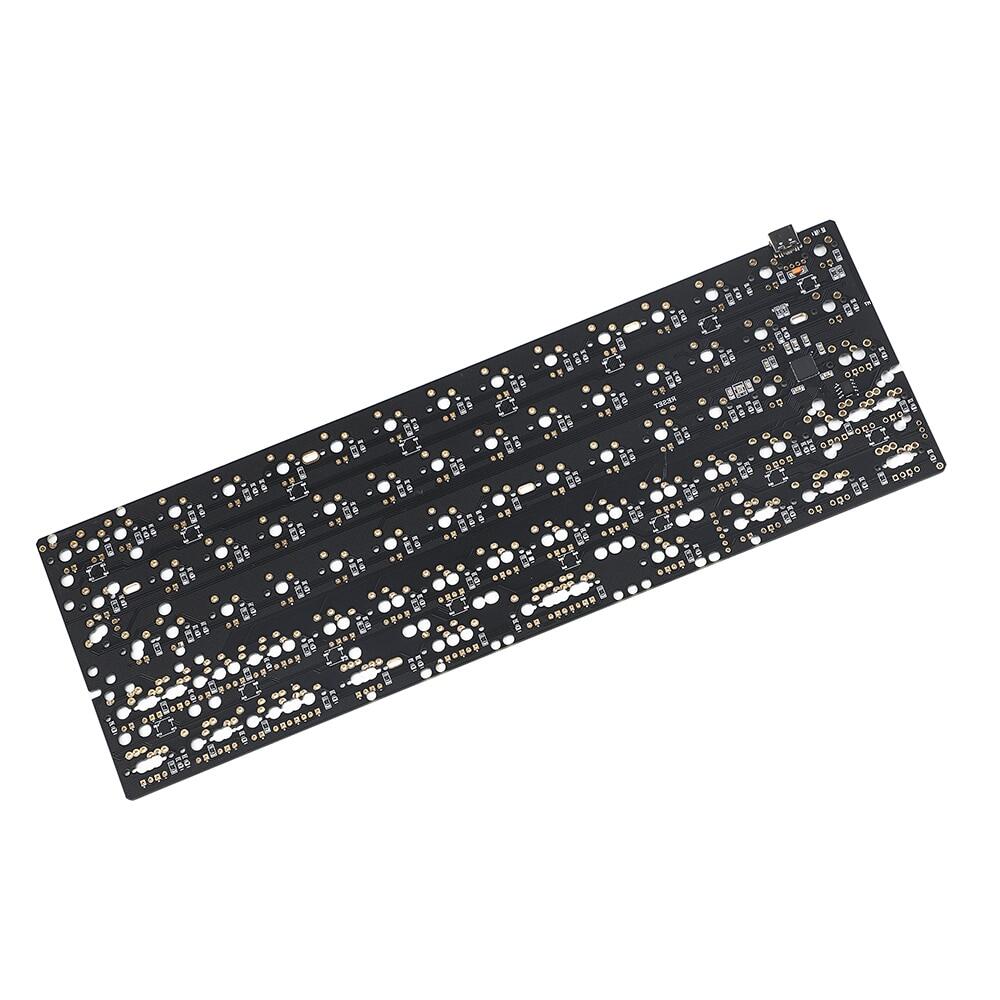 PCB Không Nối Tiếp GH60 60% | Bố Cục Poker ANSI ISO 61 64 Minila HHKB | QMK VIA Underglow RGB Có Thể Lập Trình Hoàn Toàn | Cho Bàn Phím Cơ MX Tự Làm