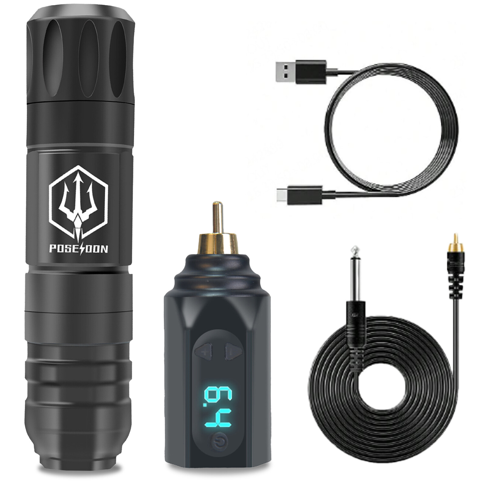 Poseidon bút Tattoo Kit-Bút Tattoo với cấp điện cho máy xăm không dây, hình xăm thiết lập với phụ kiện xăm hình Máy xăm xoay cho hình xăm hình xăm nghệ thuật bị bảo vệ cung cấp