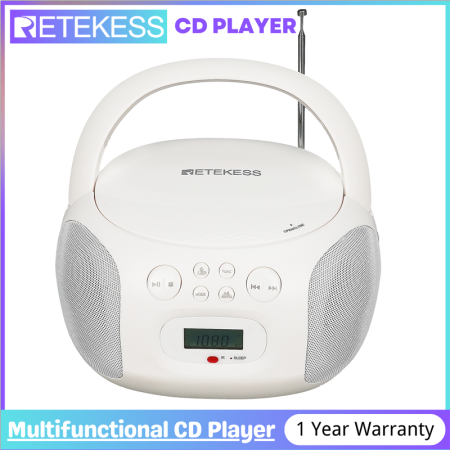 Retekess TR636 Portable CD Player with Bluetooth and Radio