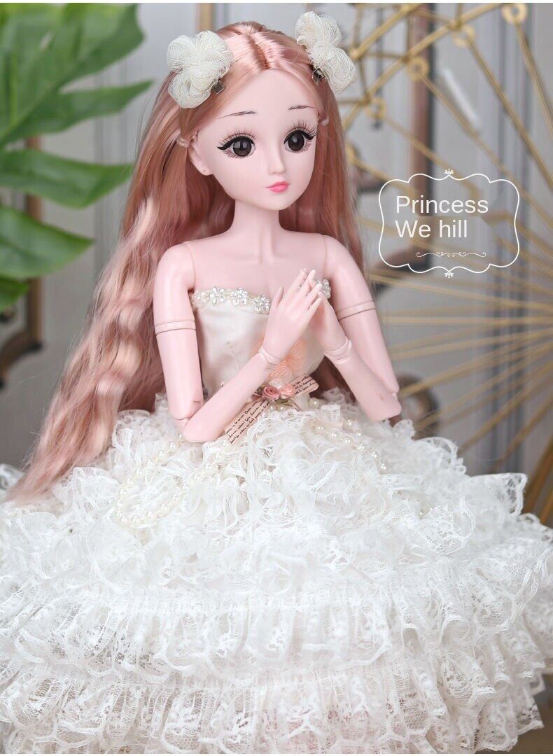 60cm yangyitian Barbie doll queen Princess set single children and girls dressing toys birthday gift