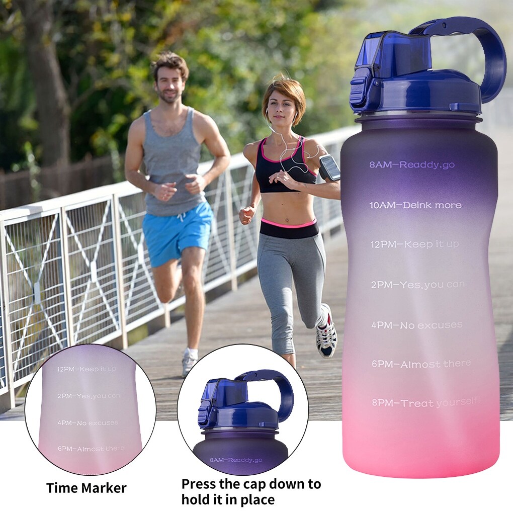 Gambar Hot Sport Water Bottle 2000ml Outdoor Drinking Bottle  Travel Tea Cup Outdoor Travel Portable Leakproof