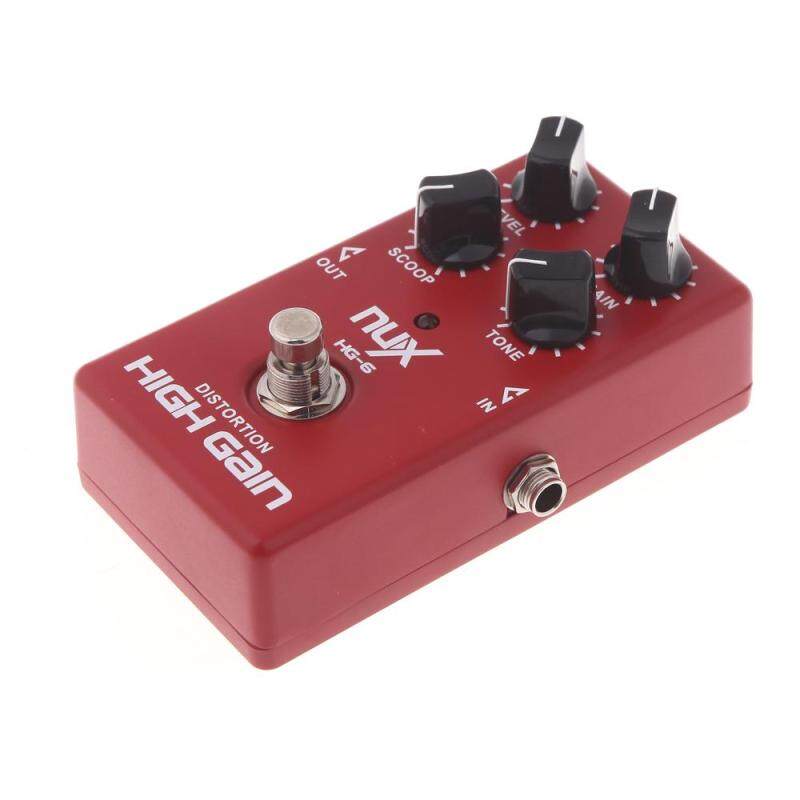 NUX HG-6 Guitar Distortion High Gain Electric Effect Pedal True
Bypass Red Malaysia