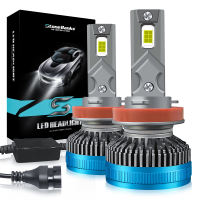 Cartnt 2 cái đèn pha ô tô bóng đèn LED H4 H7 H11 hir2 9012 Hb3 9005 HB4 9006 bóng đèn 20000LM 120W 6000K đèn sương mù xe ô tô