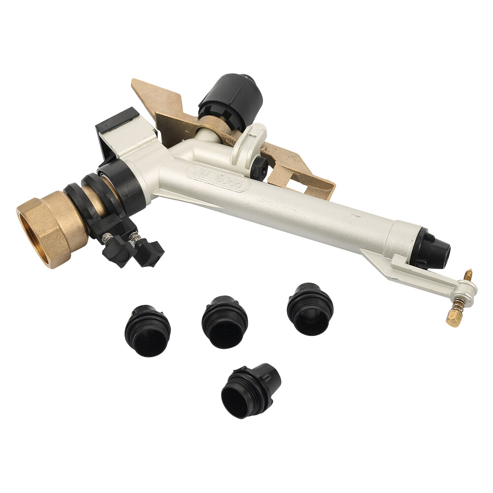 Garden Irrigation 1.5" Female Thread Long Distance Sprinkler nozzle with 4pc Nozzle Garden Irrigation 1.5 Inch Female Thread Long Spray Distance Sprinkler With 4pcs Nozzles Head Big Covering Range Watering nozzle ราคา 1,902 บาท*ส่งฟรี