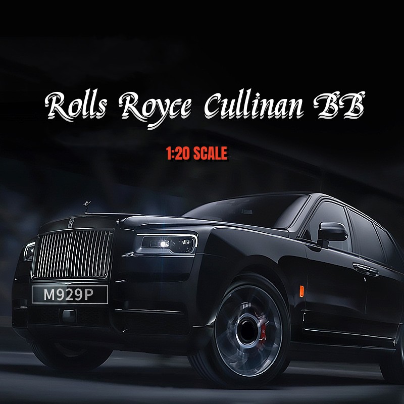 Xe mô hình hợp kim kẽm rolls royce cullinan bb tỉ lệ 1:20 có đèn & âm thanh & chức năng kéo lùi đồ chơi đúc khuôn quà tặng bộ sưu tập đồ trang trí cho bé trai
